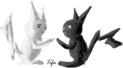 Black and White Pikachus